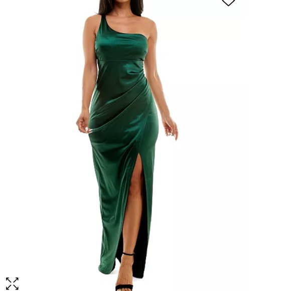 Emerald Sundae One Shoulder Gown - Picture 1 of 6